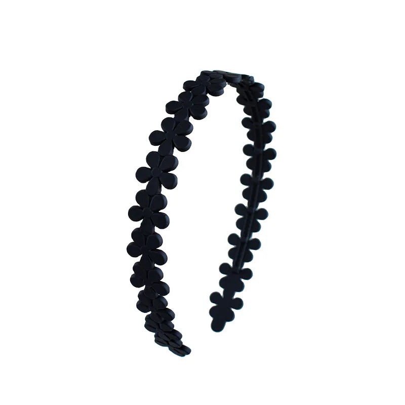 Matte Acrylic Flower Hair Band Invisible Square Glasses Hairband Sunglasses Hair Hoop for Women Fixed Hair Accessories Headband